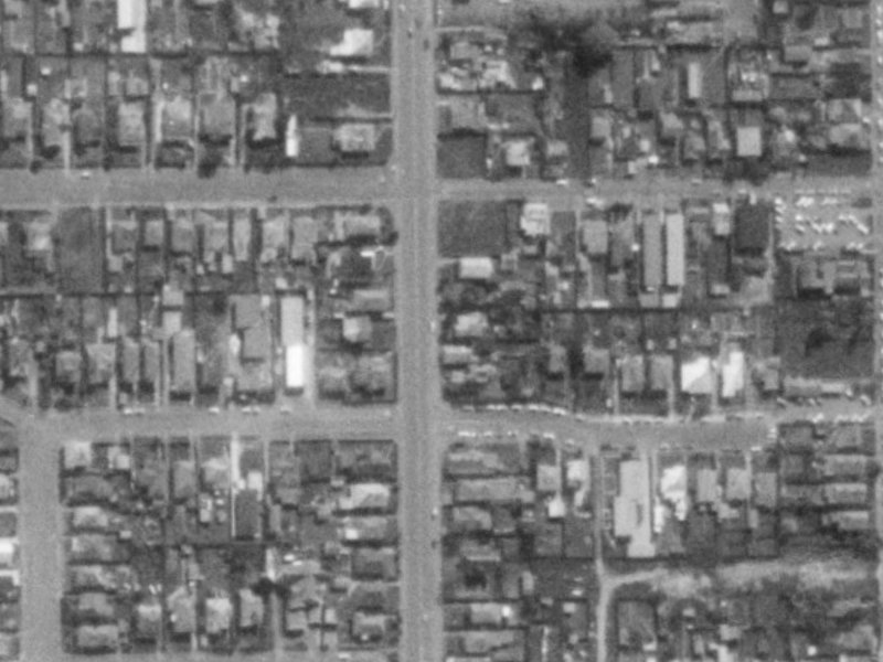 62 Antigua Street from the air, 1975-1979
