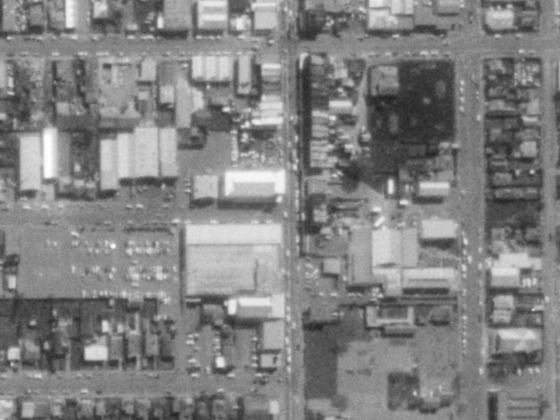 376 Colombo Street from the air, 1975-1979