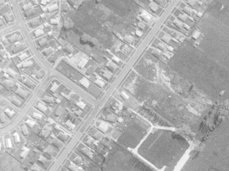 77-87 Saint Johns Street from the air, 1975-1979