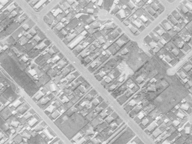45 Neill Street from the air, 1975-1979