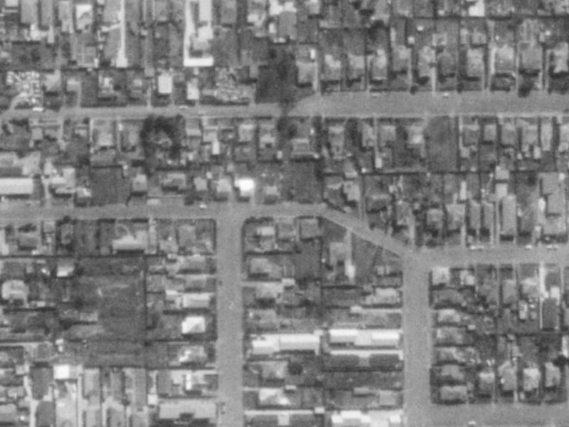 40 Ruskin Street from the air, 1975-1979