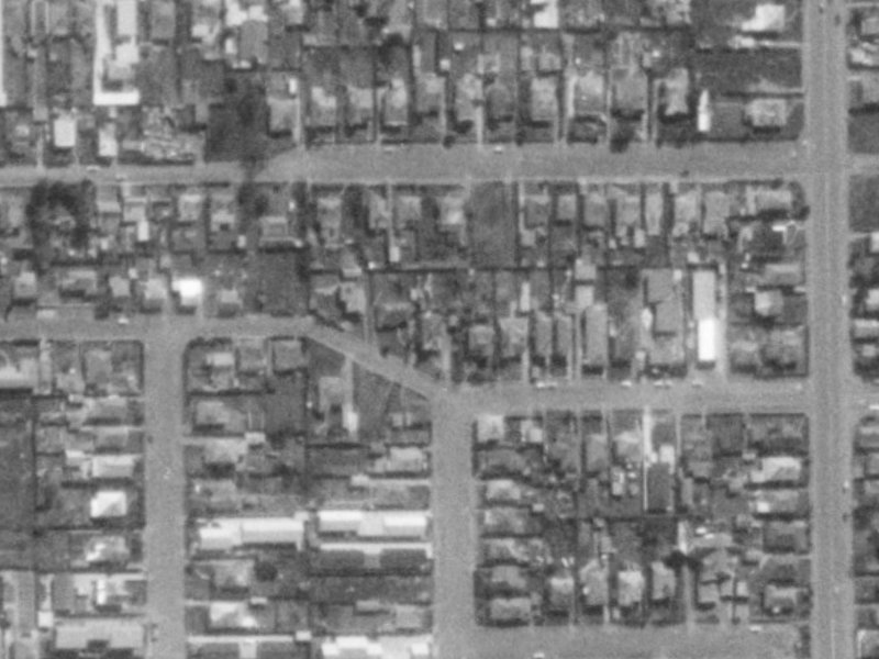 64 Antigua Street from the air, 1975-1979