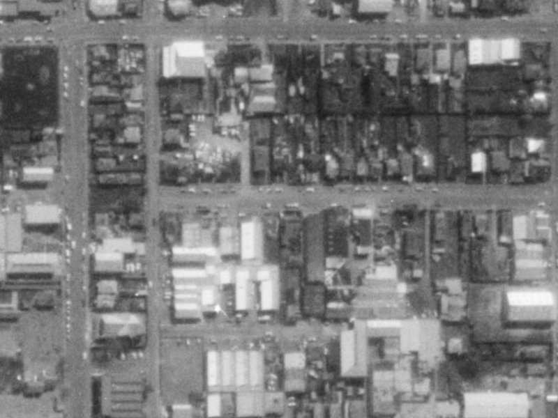 18E Coleridge Street from the air, 1975-1979