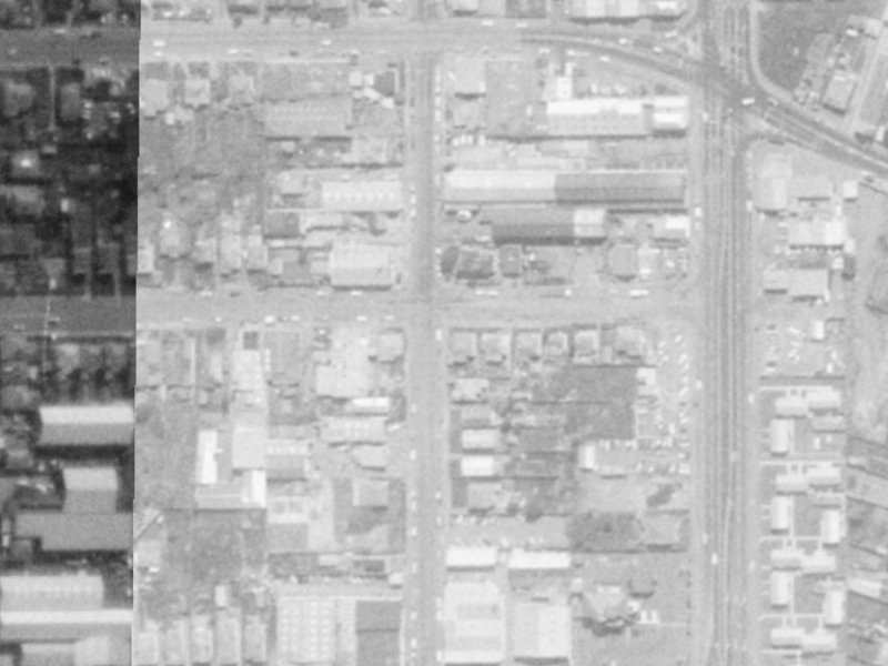 72 Coleridge Street from the air, 1975-1979