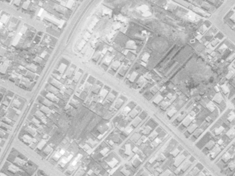 22 MacKenzie Avenue from the air, 1975-1979