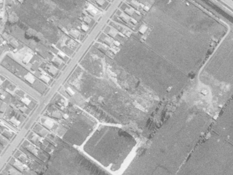 104 Saint Lukes Street from the air, 1975-1979