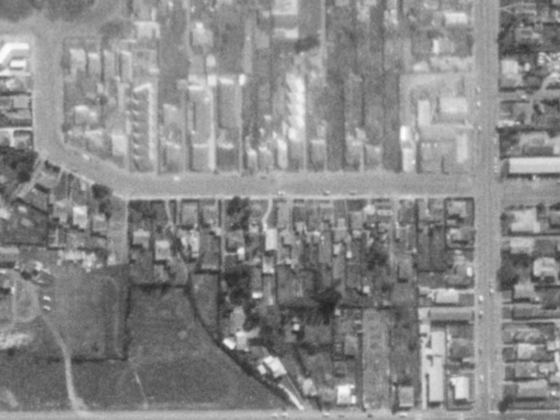 52 Ward Street from the air, 1975-1979