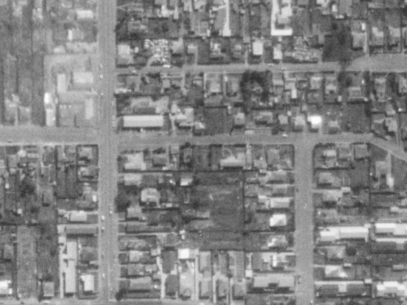 18 Ruskin Street from the air, 1975-1979