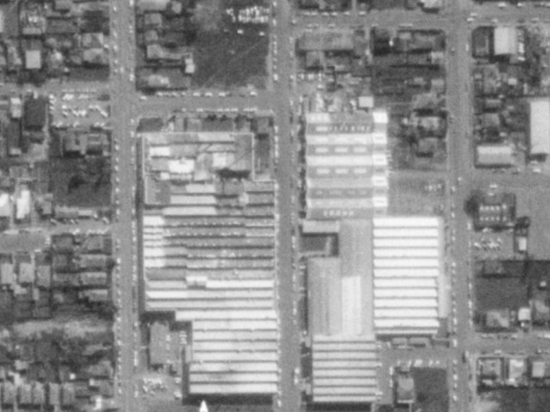13 Orbell Street from the air, 1975-1979