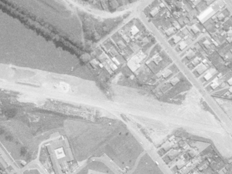 6 Halls Place from the air, 1975-1979