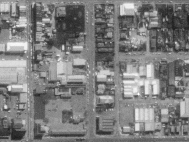 26 Buchan Street from the air, 1975-1979