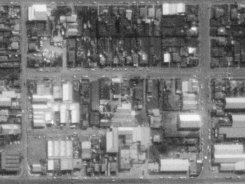16 Coleridge Street from the air, 1975-1979