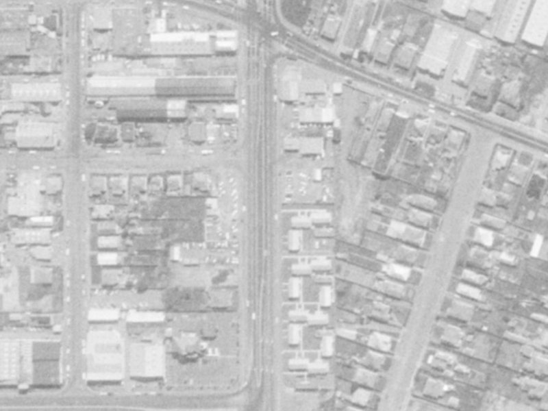 188 Waltham Road from the air, 1975-1979