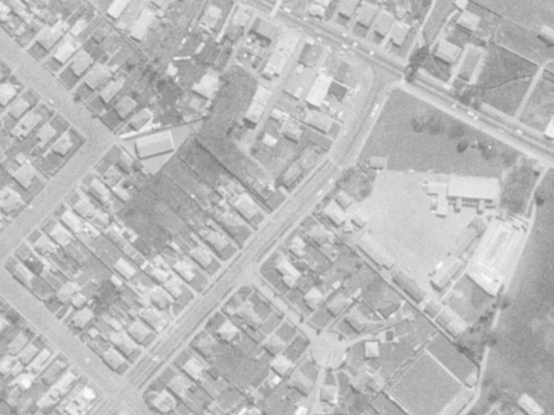 16 Hopkins Street from the air, 1975-1979