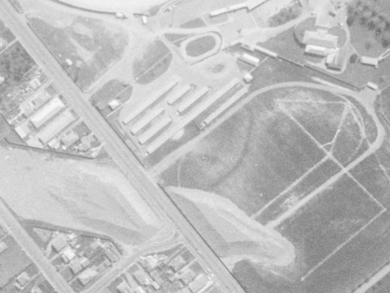 96 Wrights Road from the air, 1975-1979