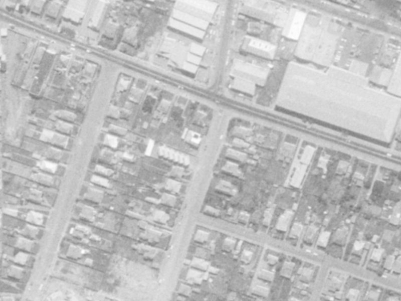 71 Thackeray Place from the air, 1975-1979