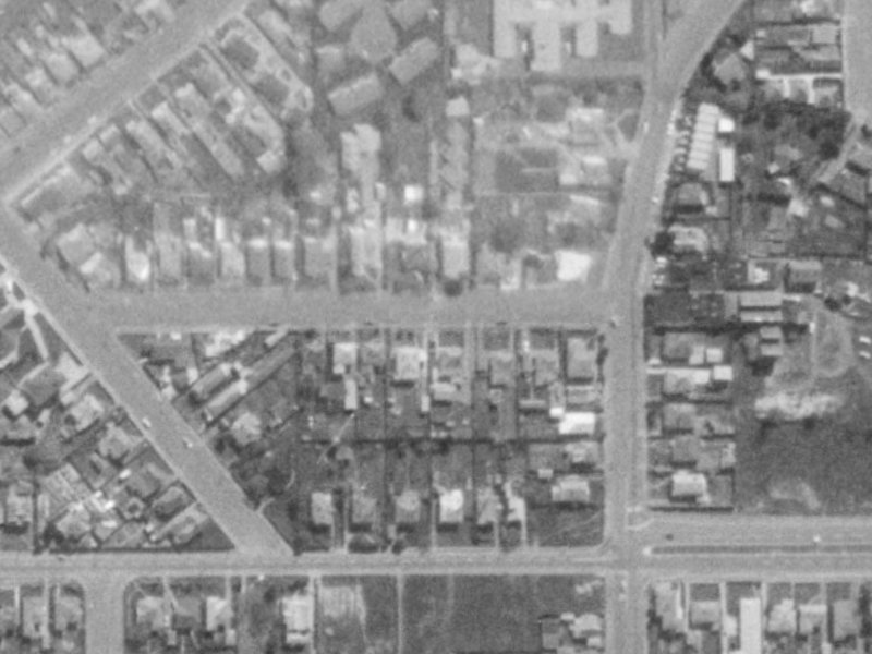 26A Macaulay Street from the air, 1975-1979