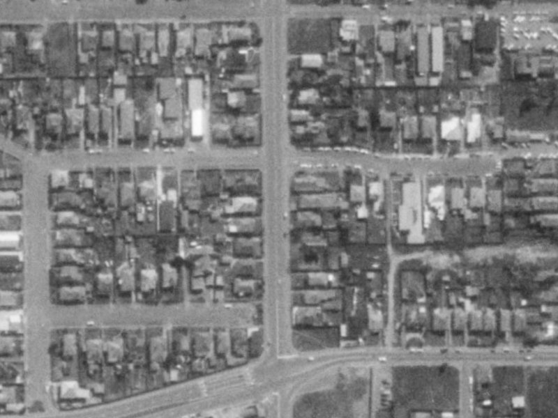 46 Antigua Street from the air, 1975-1979