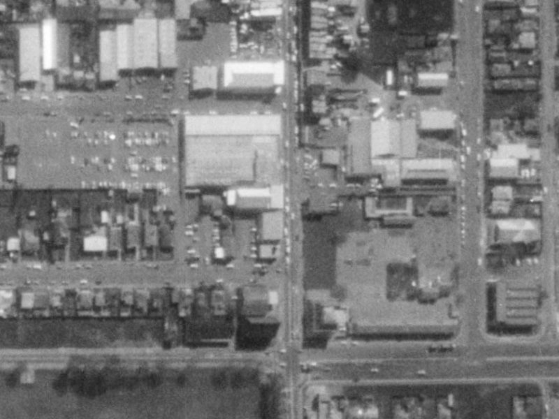 347–359 Colombo Street from the air, 1975-1979