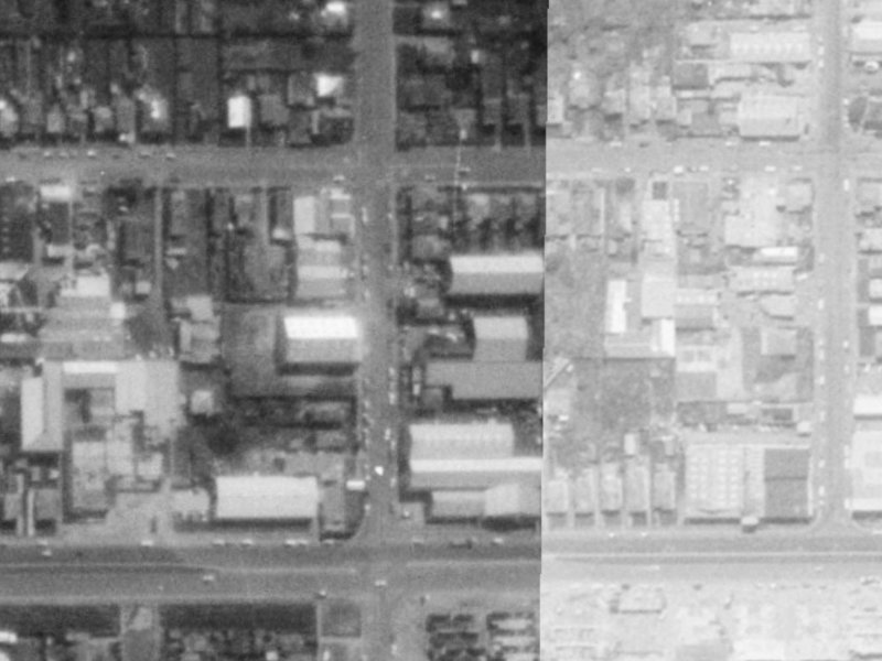 22 Gasson Street from the air, 1975-1979