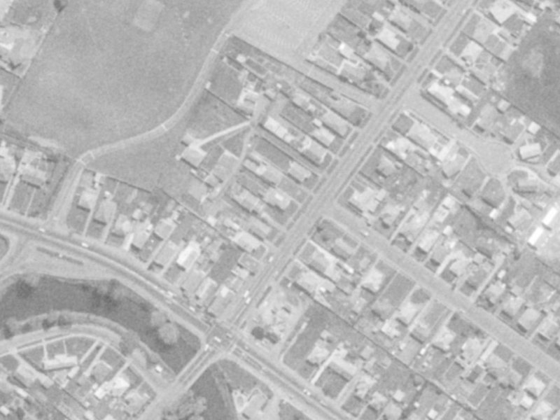 11 Hargood Street from the air, 1975-1979