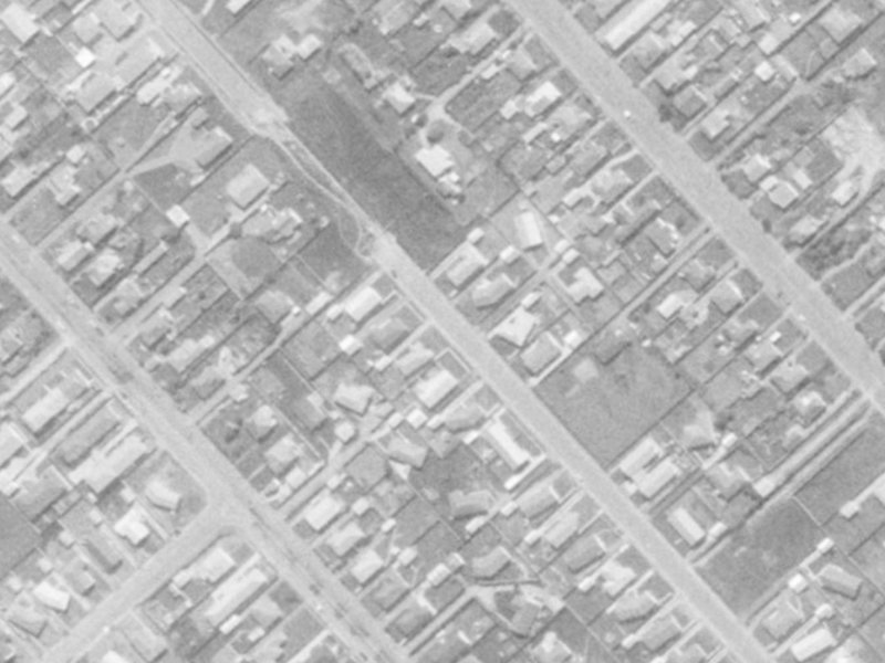 46 Oakhampton Street from the air, 1975-1979