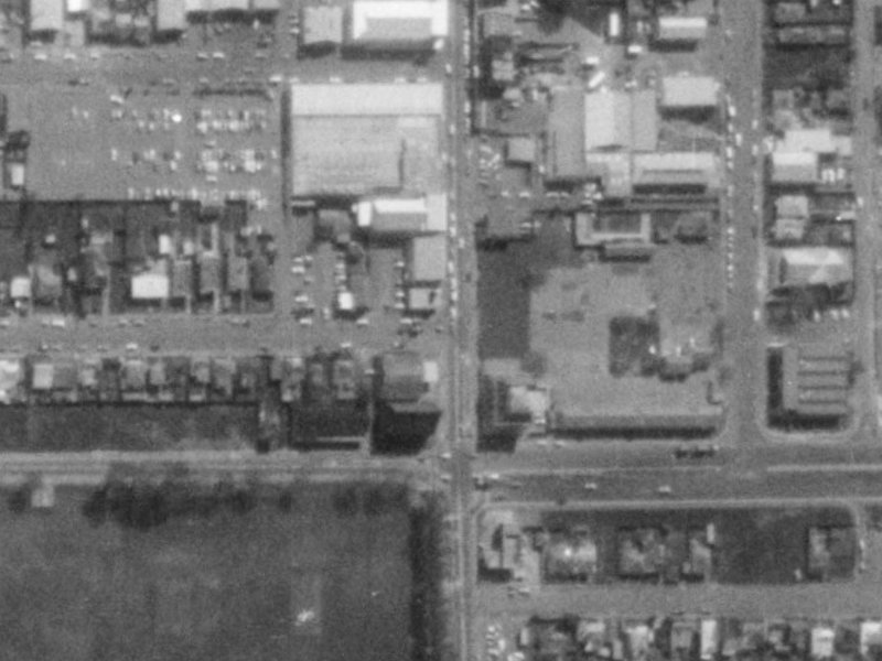 348 Colombo Street from the air, 1975-1979