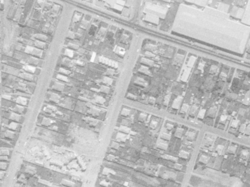 60 Thackeray Place from the air, 1975-1979
