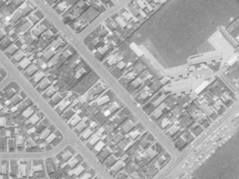 38 Seymour Street from the air, 1975-1979
