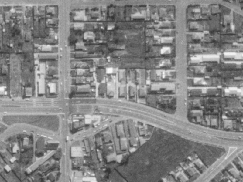 109 Brougham Street from the air, 1975-1979