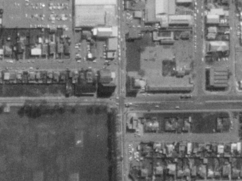 338 Colombo Street from the air, 1975-1979