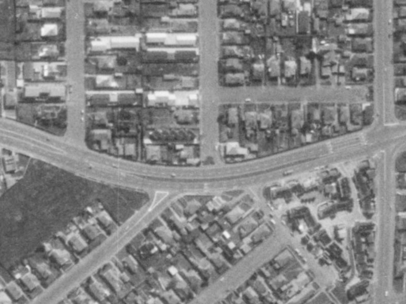 160 Brougham Street from the air, 1975-1979