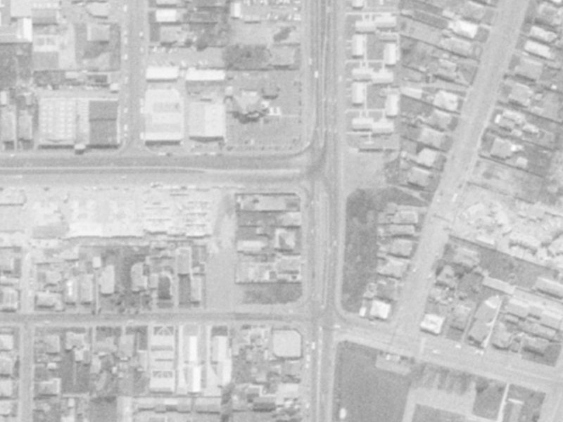 410 Brougham Street from the air, 1975-1979