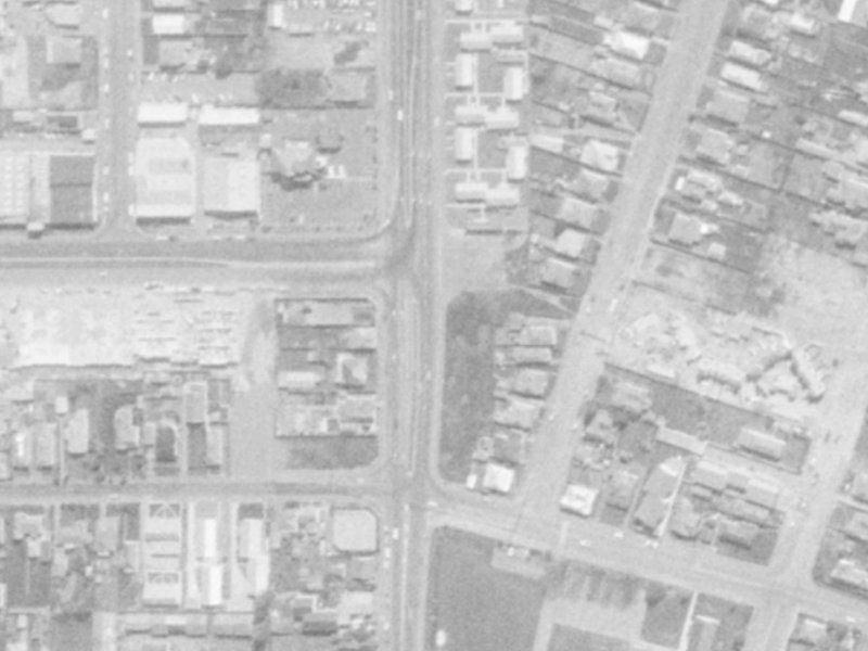 408R Brougham Street from the air, 1975-1979