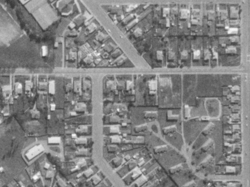 Andrews Crescent from the air, 1975-1979
