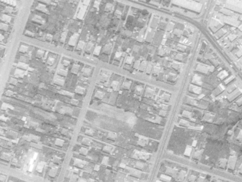 36A Walpole Street from the air, 1975-1979