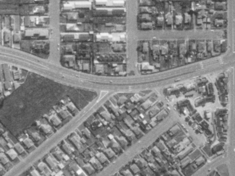 2A James K Baxter Place from the air, 1975-1979