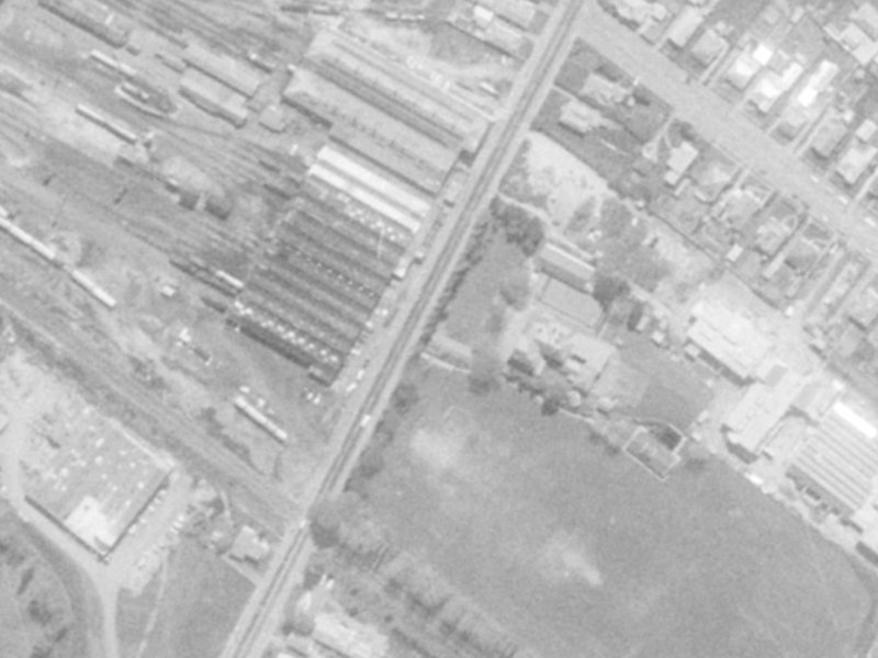 90 Ensors Road from the air, 1975-1979