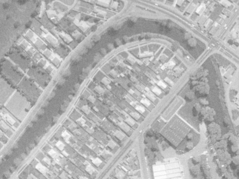 21 Clarendon Terrace from the air, 1975-1979
