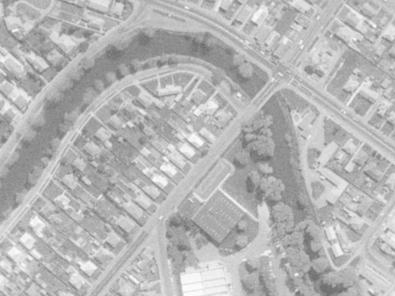 10 Radley Street from the air, 1975-1979
