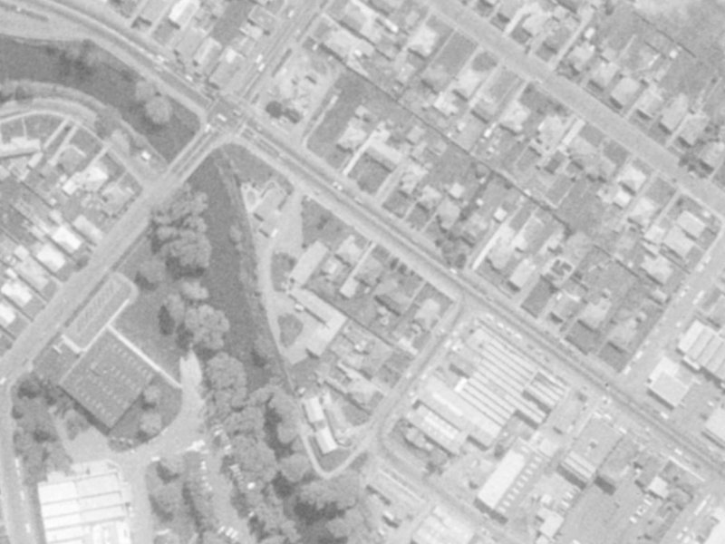 568 Ferry Road from the air, 1975-1979