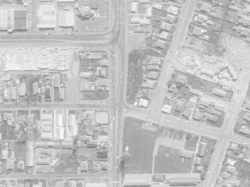 141R Hastings Street East from the air, 1975-1979