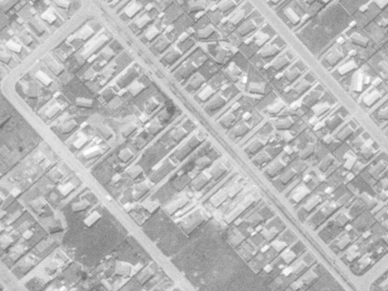 74 Brynley Street from the air, 1975-1979