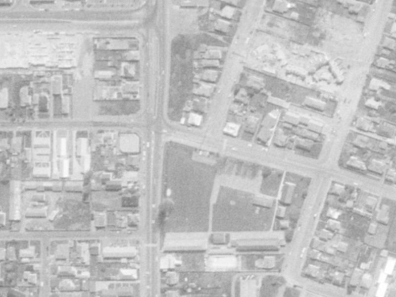 150 Hastings Street East from the air, 1975-1979