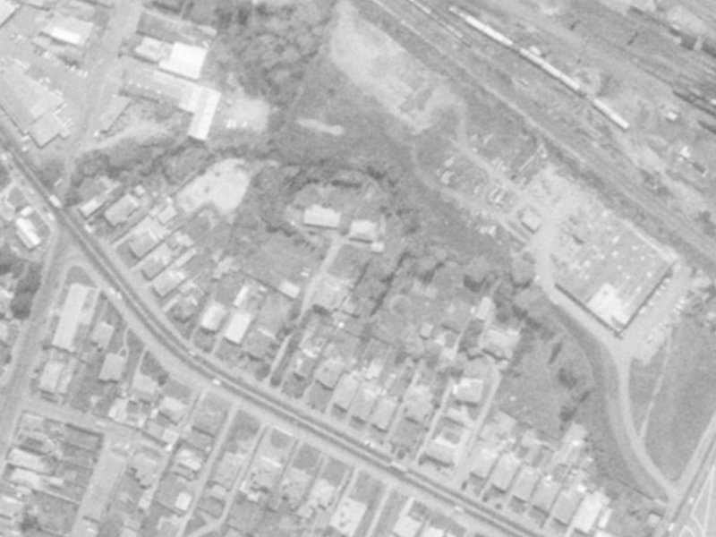41D Opawa Road from the air, 1975-1979