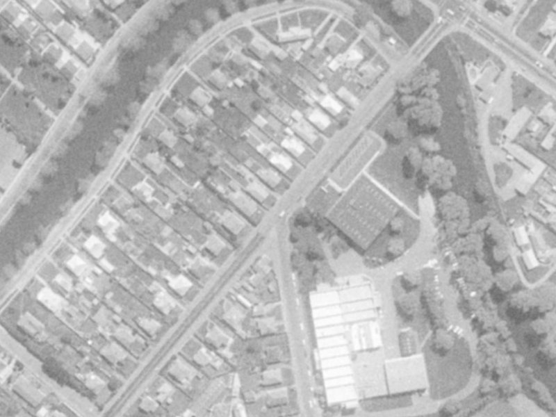 20 Radley Street from the air, 1975-1979