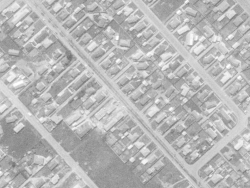 93 Brynley Street from the air, 1975-1979