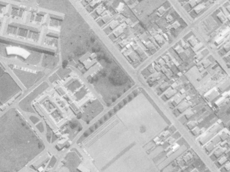 Spruce Lane from the air, 1975-1979