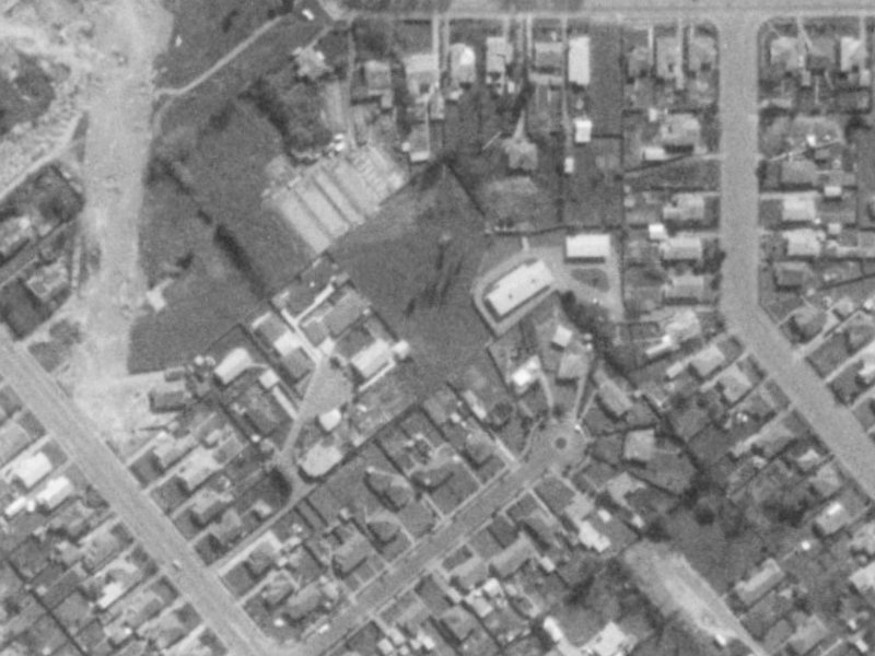 Swynford Lane from the air, 1975-1979