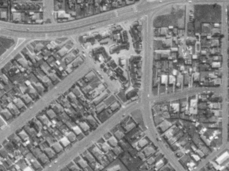 21 Scott Street from the air, 1975-1979